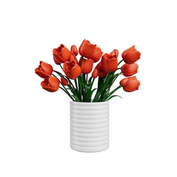PSD цветы 3d иллюстрация
