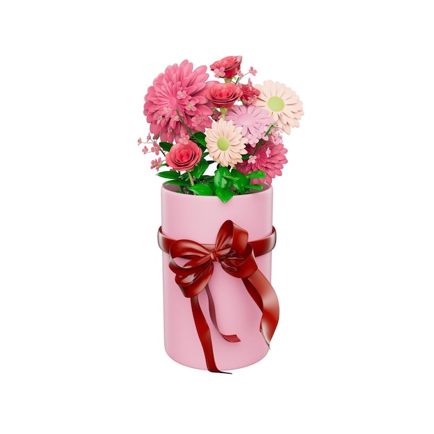 花の 3 D イラストレーション
