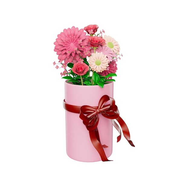 花の 3 D イラストレーション