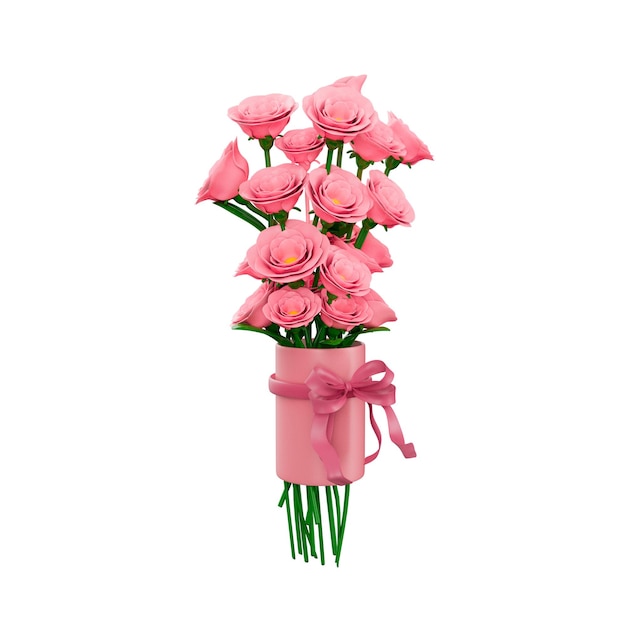 Flowers 3d illustration