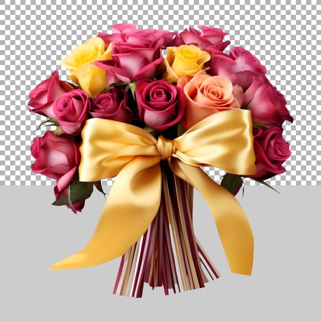 PSD flowers gift boutique on transparent background ai generated