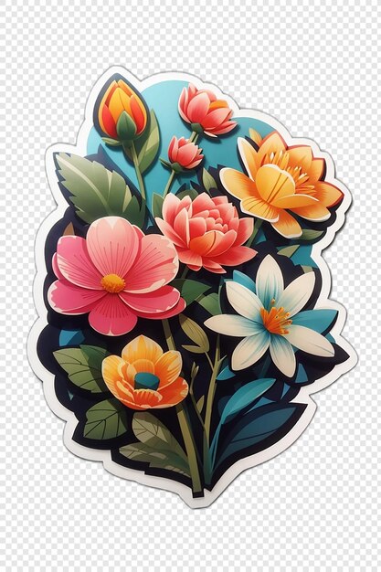 Flowers plant sticker