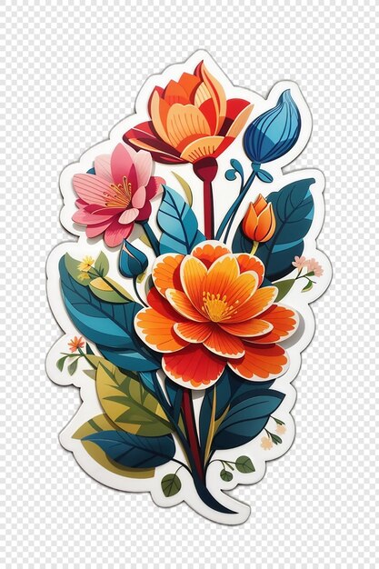 PSD flowers plant sticker