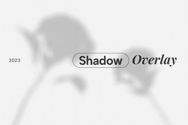 PSD flowers shadow overlay