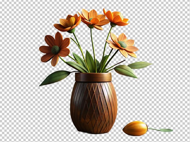 PSD flowers in vase