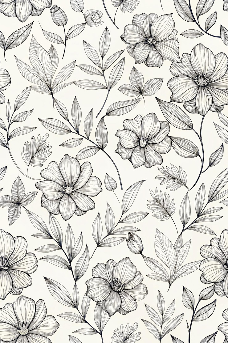 PSD flowers on a white background