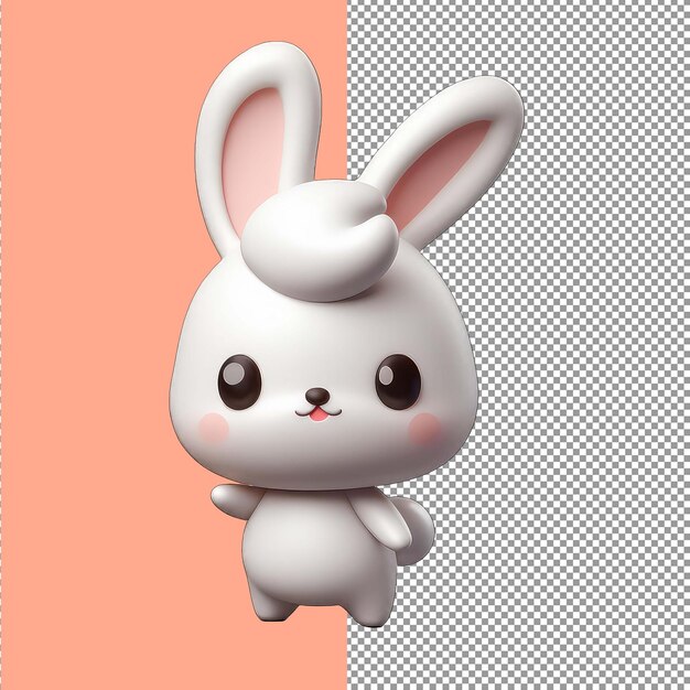 PSD fluffy_3d_bunny_posepng