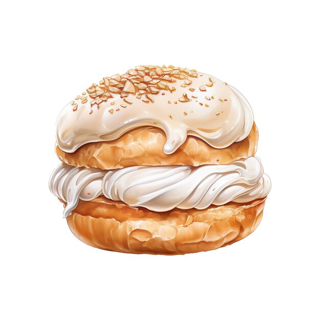 PSD fluffy delight pasen semla een culinaire viering van amandelen en room