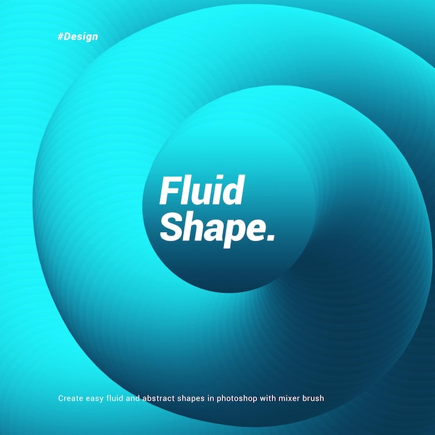 PSD fluid shape design psd