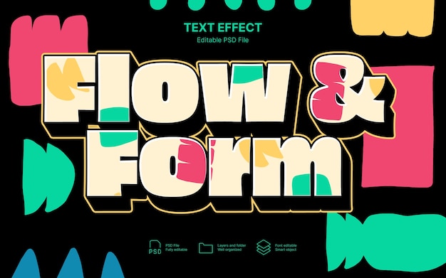 PSD fluid text effect