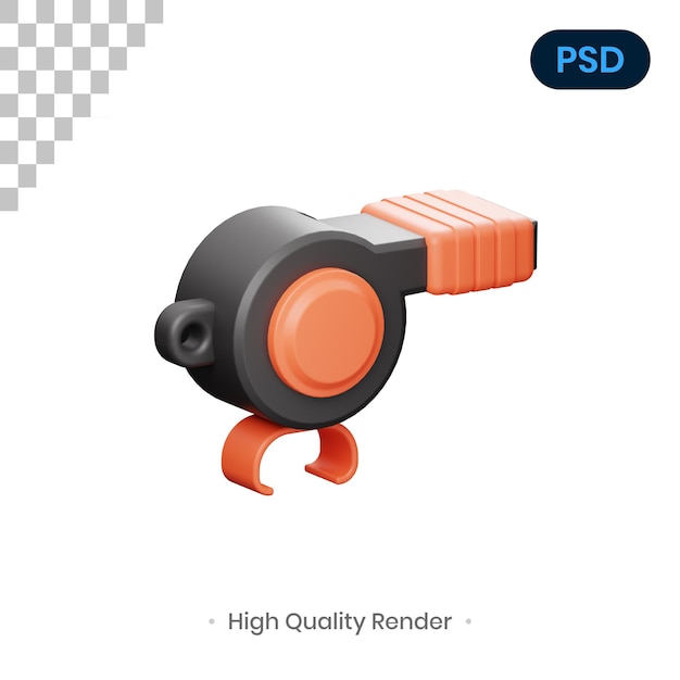 Illustrazione di rendering 3d di fluit psd premium