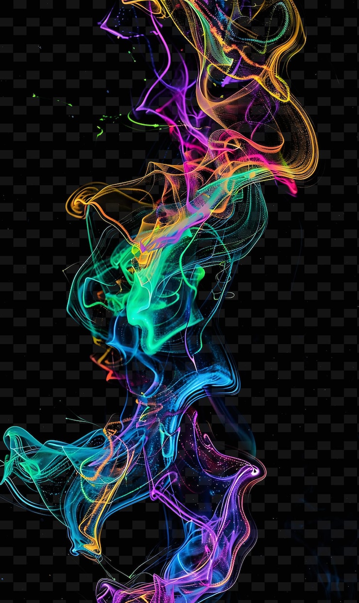 PSD fluorescencja z żywym blaskiem kolorowa luminescencja przywołująca png neon effect light design