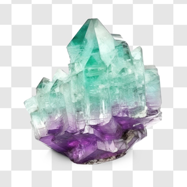 Fondo di trasparenza del cristallo di fluorite psd