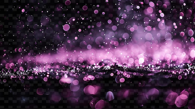 PSD flurry glittering rain met flurry droplets en pink snowy c png neon light effect y2k collection