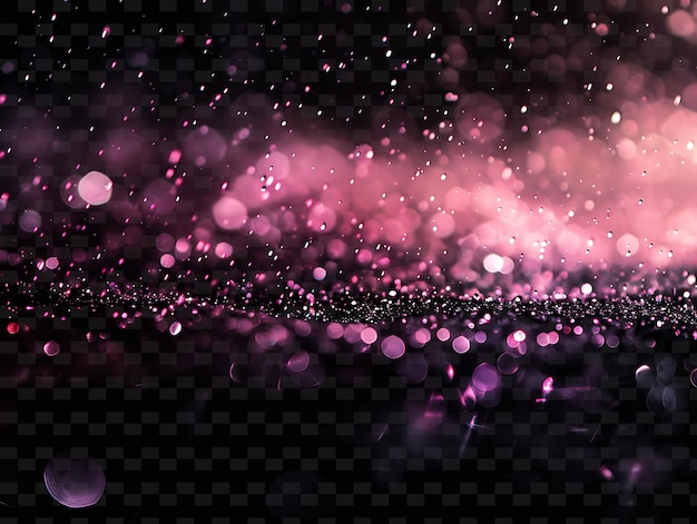 PSD flurry glittering rain with flurry droplets and pink snowy c png neon light effect y2k collection