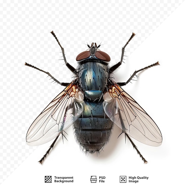 PSD fly isolated on a white