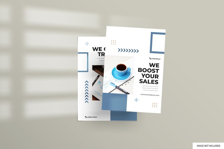 PSD flyer a4 mockup