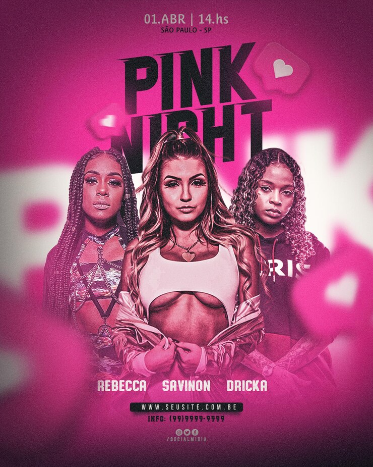 PSD flyer de eventos e shows para cantores e artistas
