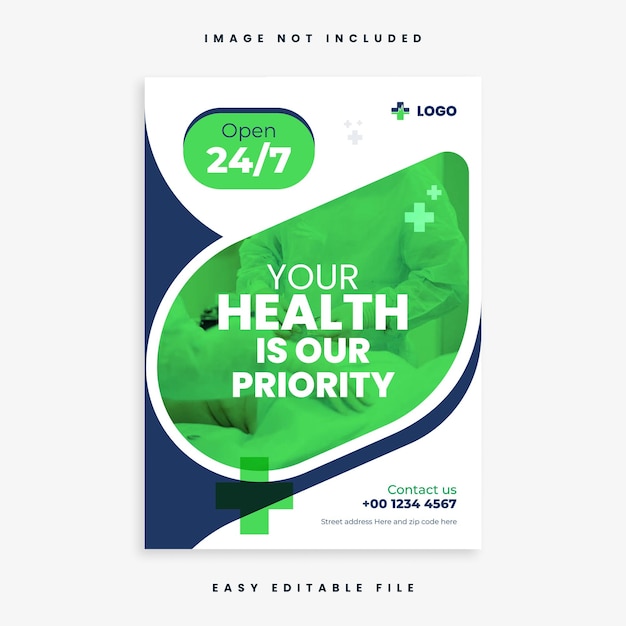 PSD flyer design for medical health care