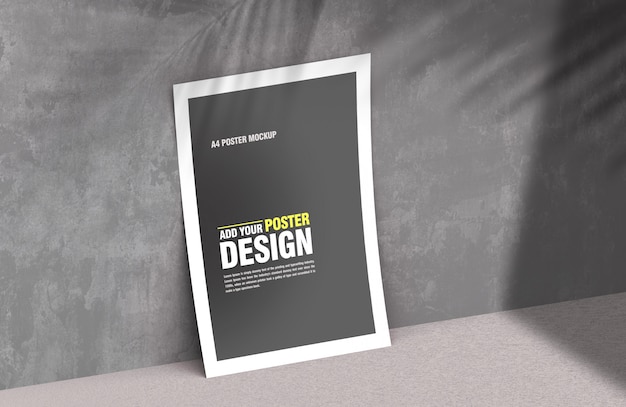 PSD flyer en poster mockup