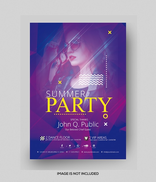 Flyer för sommarfest