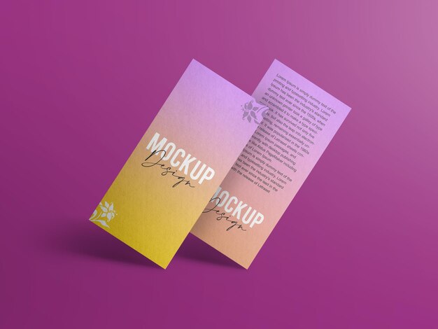 PSD flyer front and back mockup design