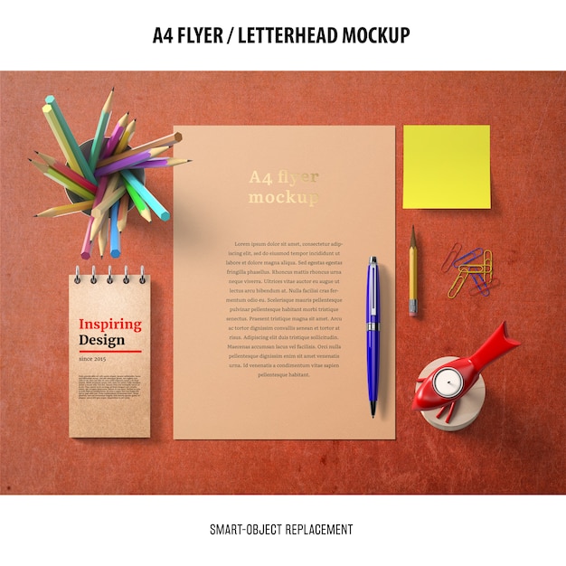 Flyer or Letterhead Mockup