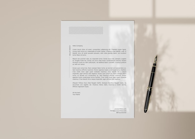 Flyer and letterhead mockup