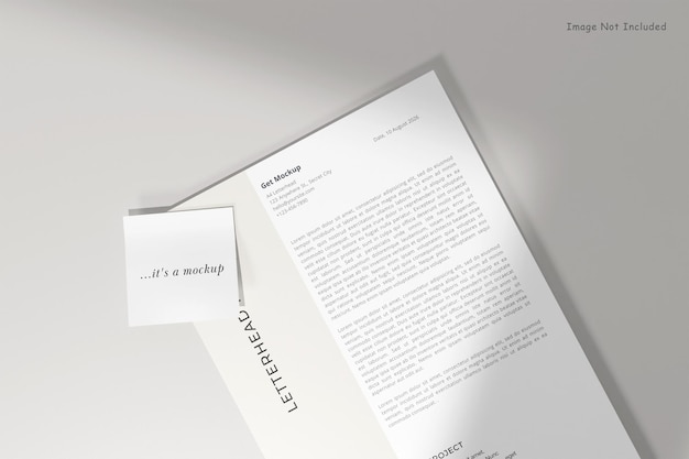 Flyer or letterhead mockup