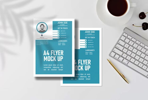 Flyer mock met bureau