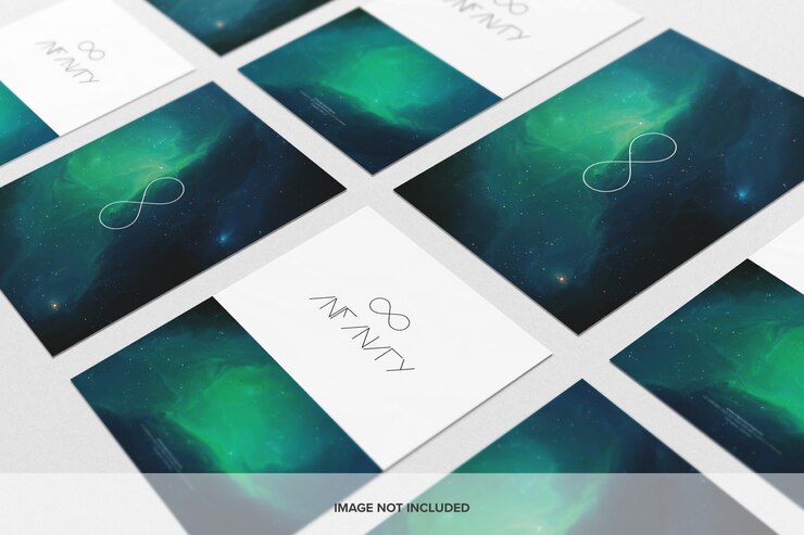 PSD flyer mockup composition