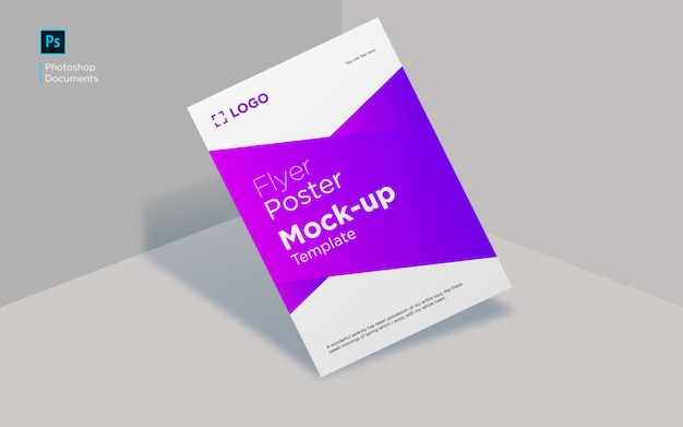 Modello di progettazione di flyer mockup