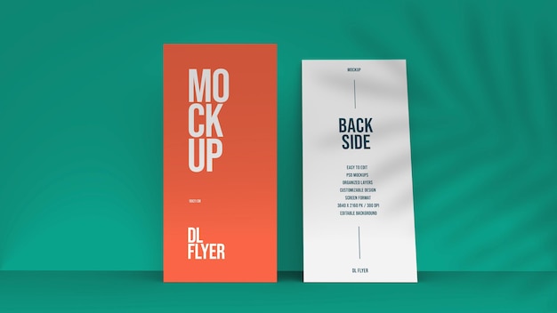 Flyer mockup ontwerp geïsoleerd