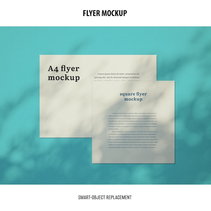 PSD flyer mockup