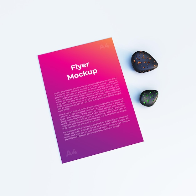 PSD flyer mockup