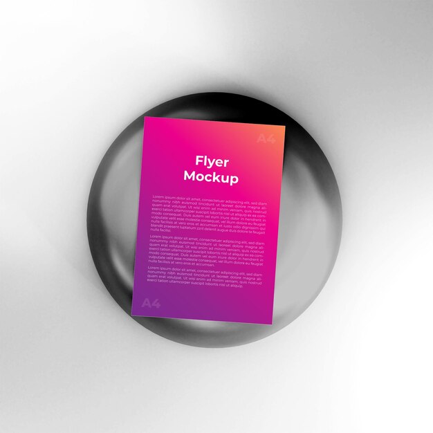 PSD flyer mockup