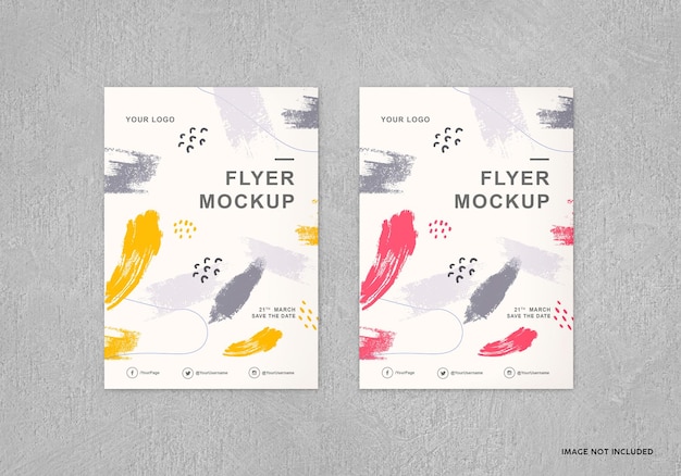 PSD flyer mockup