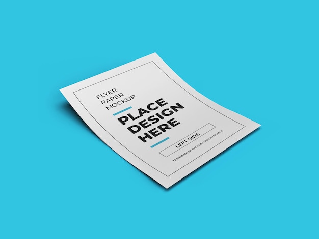 Flyer paper mockup template