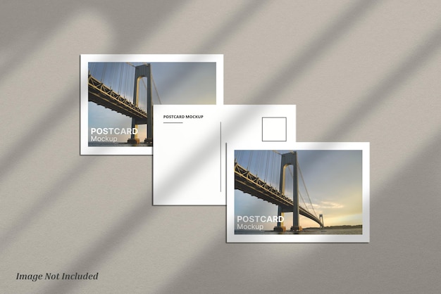 Flyer or postcard mockup premium psd