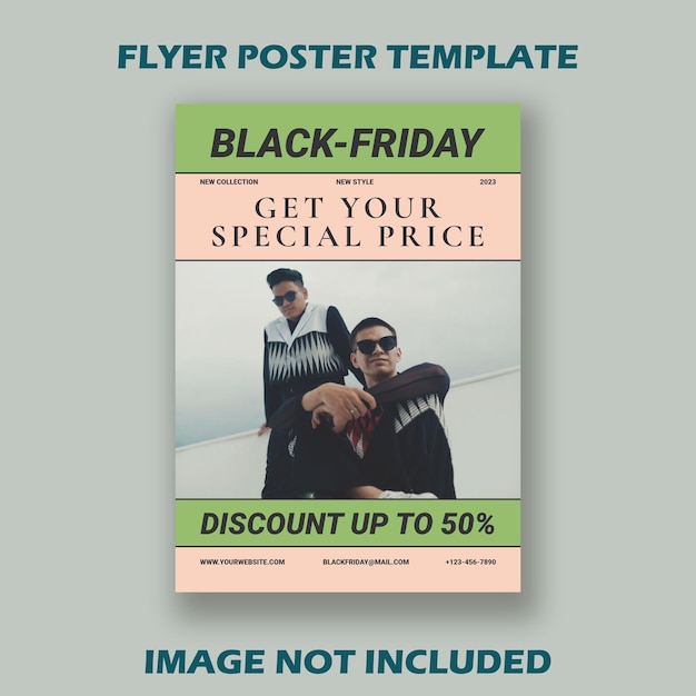 PSD flyer poster a4 black friday