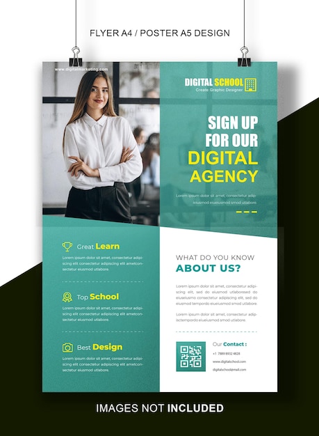 A flyer or poster for a digital marketing or business agency