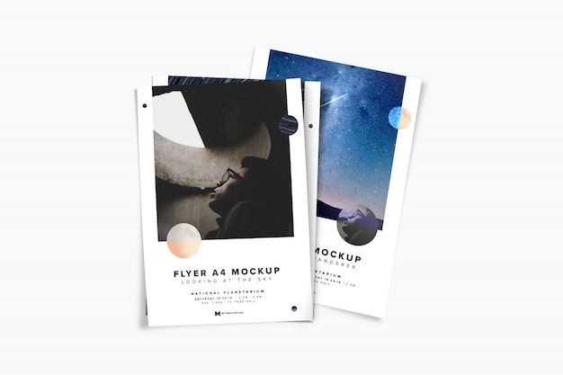 Flyer Stack Mockup