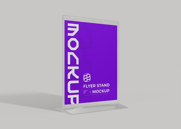 Flyer Stand Display Mockup