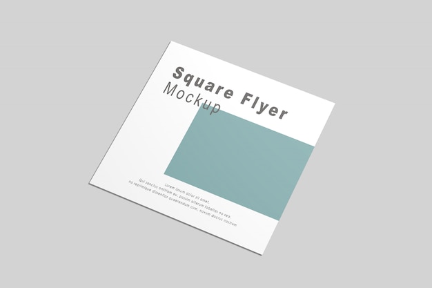 PSD flyer vierkante mock-up