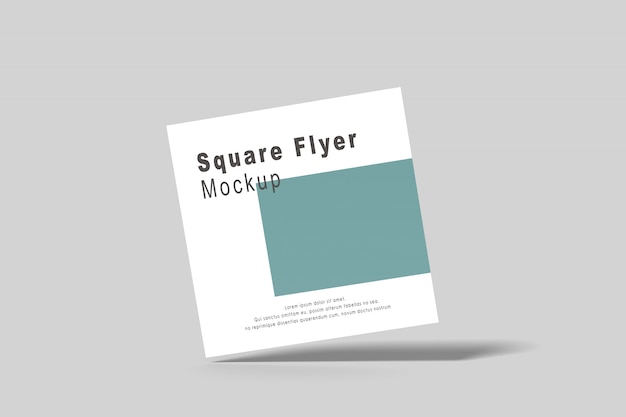Flyer vierkante mock-up