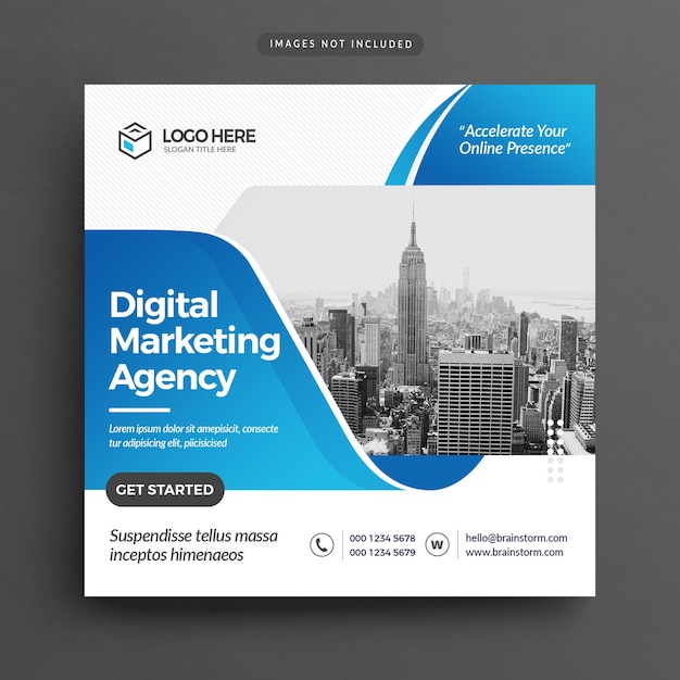 Flyer voor digitaal marketingbureau