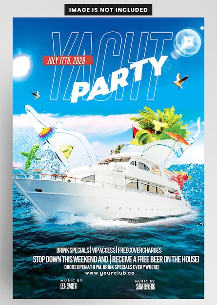 Flyer voor jachtfeestevenementen