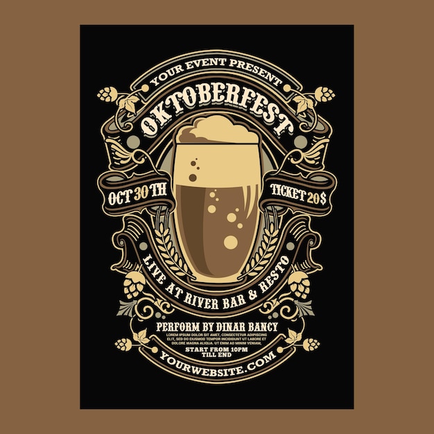 Flyer wydarzenia Oktoberfest