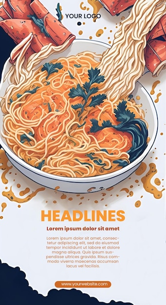 Flyerontwerp met ramen illustratie