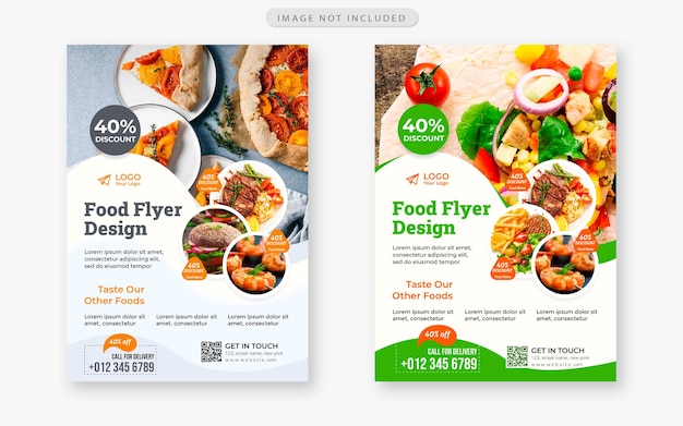 PSD flyerontwerp voor fastfood